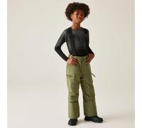 Dare 2b Pow II Waterproof Breathable Fleece Lined Adjustable Salopettes in Green | Size: 7-8 Years Dare 2b Green 7-8 Years