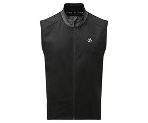 Dare 2b Sequel' Lightweight Full Zip Zipped Pocket Reflective Detail Cycle Vest Cycle Tops - Black, X-Small