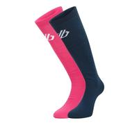 Dare2B Unisex Adult's 2 Pack Thermal Socks, Pure Pink/Moonlight Denim