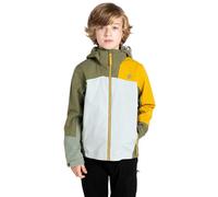 Dare 2b Unisex Kids Explore Ii Mountain Active Shell Waterproof Jacket, OlivGr/HdgGr, 7-8 Years EU