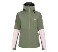 Dare 2B Womens Assert Waterproof Jacket - Olivine Green/Crystal Rose - 16 UK - Olivine Green/Crystal Rose