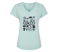 Dare 2B Womens Calm V-Neck T-Shirt in Mint Textile - Size 8 UK