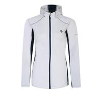 Dare 2B Womens Convey II Hooded Core Stretch Midlayer - White/Moonlight Denim - 12 UK - White/Moonlight Denim - 95% Polyester/5% Elastane