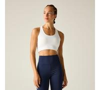 Dare2b Women's Sports Bra Don't Sweat It Light – Comfortable, Quick-Drying – White XS