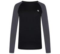 Dare2B Womens Exchange Base Layer Top Undershirt, Black Grey, 16 EU