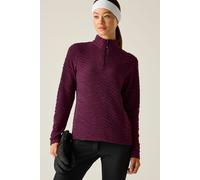 Dare 2b Women's Glamourize Midlayer Quarter-Zip Insulating Active Fleece in Purple | Size: 18 Dare 2b Purple 18