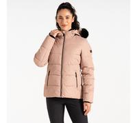 Dare 2b Women's Glamourize V Baffled Ski Jacket in Beige | Size: 16 Dare 2b Beige 16