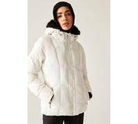 Dare 2b Women's Glamourize Waterproof Insulated Padded Ski Jacket in White | Size: 16 Dare 2b White 16