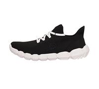 Dare 2b Women's Hex-At Recycled Knit Trainers with HEX Design Geometry EVA Outsole, Perfect for Running, Gym & Training Black White