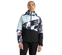 Dare 2b Womens Ice Jacket Lichen Green Abstract/Quiet Blue 16