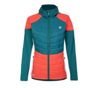 Dare 2B Womens Culmination Wool Padded Hybrid Jacket - Fortune Green/Neon Peach/White - 10 UK - Fortune Green/Neon Peach/White - 100% Polyester