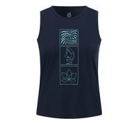 Dare 2B Womens/Ladies Harmonic Mandala Lotus Bamboo Vest Top (Navy) - Size 14 UK