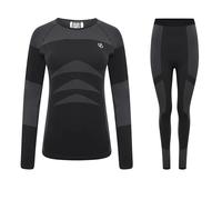Dare 2B Womens/Ladies In The Zone II Base Layer Set - Black/Black - L-XL - Black/Black - 100% Mixed