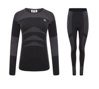Dare 2B Womens/Ladies In The Zone II Base Layer Set (Black/Black) - Size Medium