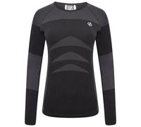 Dare 2B Womens/Ladies in The Zone II Long-Sleeved Base Layer Top, L-XL, Black, Moisture Wicking, Recycled
