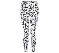 Dare 2B Womens/Ladies Influential Graffiti Leggings (Black/White) - Size 12 UK