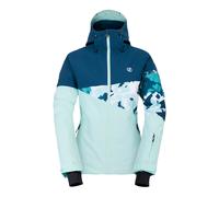 Dare 2B Womens/Ladies Leaf Print Ski Jacket (Moonlight Denim/Water Ballet) - Navy/Blue - Size 16 UK