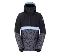 Dare 2B Womens/Ladies Snowburst Leopard Print Overhead Ski Jacket (Black/Ebony Grey) - Size 20 UK