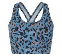 Dare 2B Womens/Ladies Swift II Animal Print Sports Bra - Niagara Blue - M - Niagara Blue