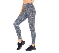 Dare 2B Womens Laura Whitmore Influential Recycled Leggings - Black/White - 6 UK - Black/White - 85% Polyester/15% Elastane