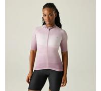 Dare2b Women's Lightning Short Sleeved Printed Cycling Jersey, Breathable Reflective Bike Top