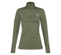 Dare 2B Womens Lowline II Lightweight Core Stretch Midlayer in Olive Recycled Material - Size 8 UK