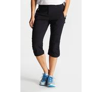 Dare 2b Womens Melodic II 3/4 Pants/Shorts | Stretchable Comfortable Fabric, Lightweight Trousers with Multiple Zip Pockets - Ideal for Walking, Hiking, Climbing Outdoors Black