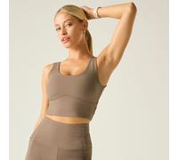 Dare 2b Women's Refresh Cropped Tank Top Beige, Size: L
