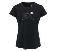 Dare 2B Womens Serenity Linear Mountain T-Shirt - Black - 20 UK - Black - 80% Recycled Polyester/20% Lyocell
