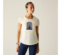 Dare 2b Women's Serenity Short Sleeved Graphic T-Shirt in Natural White | Size: 16 Dare 2b Natural White 16