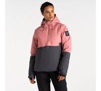 Dare 2b Women's Water-repellent Snowburst Overhead Ski Jacket Dusty Rose Grey, Size: 18