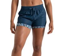 Dare 2b The Fleur East Edit Women's Water Repellent Sprint Up 2-in-1 Shorts Moonlight Denim Animal Print, Size: 20