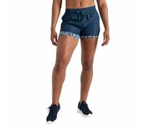 Dare2B Women's Sprint Up 2-in-1 Shorts with Q-WIC Technology, Super Stretchy Lightweight Inner Short, Quick Drying and Water Repellent Finish - Perfect for Sports Activites Blue