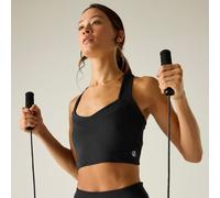 Dare 2b Womens Swift Sports Bra Base Layer, Medium Impact, Antibacterial & Sweat Wicking - Perfect for Activewear, Gym & Yoga Black