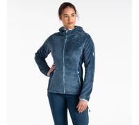 Dare 2b Women's Torrek Pro Fluffy Full Zip Hooded Midlayer in Dark Navy | Size: 16 Dare 2b Dark Navy 16
