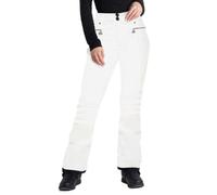 Dare 2b Womens Uphill Ski Trousers | Rain Resistant Lightweight Windproof Pants in Slim Fit Bootcut Hem | Featuring Snow Gaitors and a Zip Gusset - Ideal for Winter Outdoor Sports White
