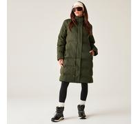 Dare 2B Wander Waterproof Longline Padded Jacket In Dark Green