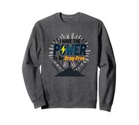 Dare to Be Drug-Free: Empowering Anti-Addiction Message Sweatshirt, Adult Unisex, Dark Heather Grey, L