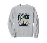 Dare to Be Drug-Free: Empowering Anti-Addiction Message Sweatshirt, Adult Unisex, Heather Grey, XXL