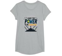 Dare to Be Drug-Free: Empowering Anti-Addiction Message T-Shirt, Girls, Heather Grey, Large