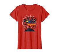 Dare to Be Drug-Free: Empowering Anti-Addiction Message T-Shirt, Women, Red, L