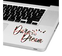 Dare To Dream Laptop Trackpad Sticker 2" tall x 4" wide