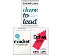Dare to Lead, Mindset, Drive Daniel Pink 3 Books Collection Set