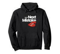 Dare to Risk: 'Your Next Mistake' Graphic Red Lips Flirt Pullover Hoodie