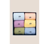 Dare To Try 6-Pack Mens Cotton Socks Oswin Hyde Multi One Size