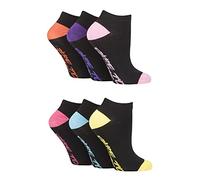 Dare to Wear SOCKSHOP Womens Patterned Trainer Socks Pack of 6