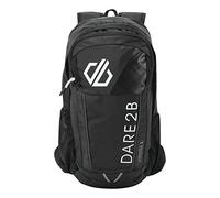 Dare2b 15L Vite Air Back Internal Hydration Storage Lightweight Hip Belt Zipped Front Pocket Rucksac Rucksacks - Black/White, Sgl