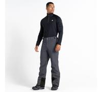 Dare 2b Mens Recycled Waterproof Ski Pants | Breathable Trouser Bottoms with ARED Technology | Adjustable Braces, Snow Gaitors and Zip Gusset Ebony Grey