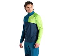 Dare2b Dignify III Core Stretch Midlayer: Moonlight Denim/Green Flash: