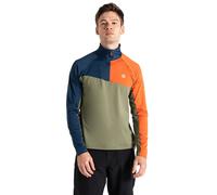 Dare2b Dignify III Core Stretch Midlayer: Moonlight Denim/Olivine Gree